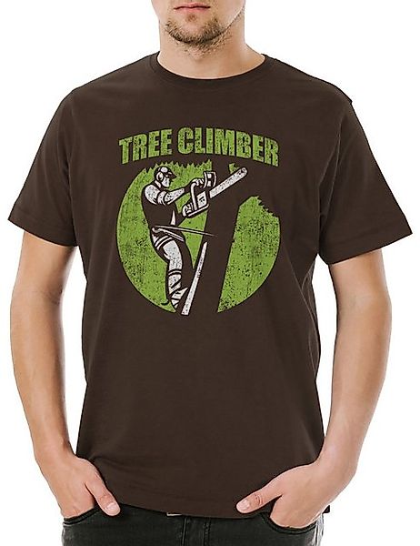Urban Backwoods Print-Shirt Urban Backwoods Tree Climber I Herren T-Shirt B günstig online kaufen
