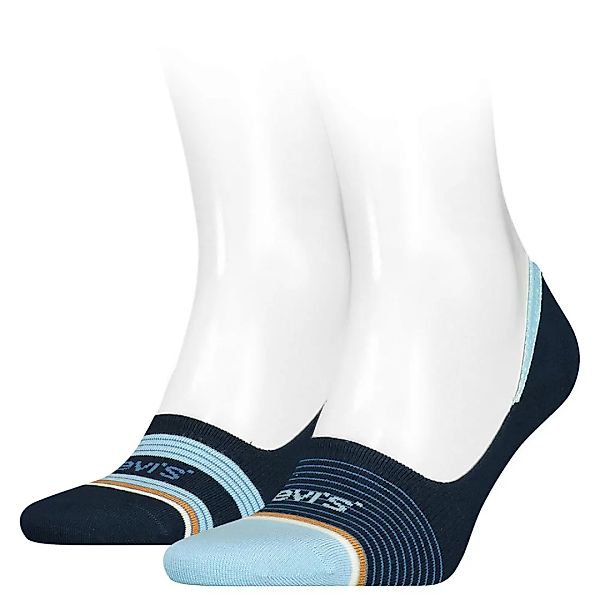 Levi´s ® Multi Stripe Low Rise Socken 2 Paare EU 39-42 Brown / Blue günstig online kaufen