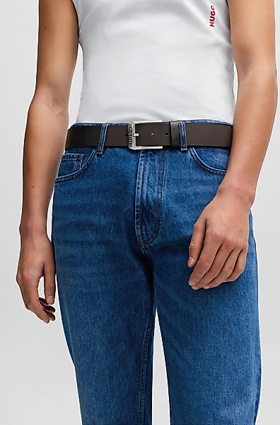 HUGO Ledergürtel Gelio-C_Sz40 Mit Markenlabel von günstig online kaufen