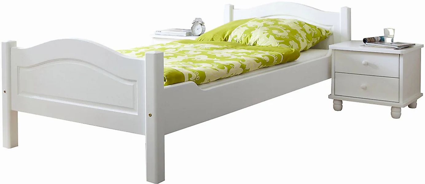 Ticaa Massivholzbett "Rita", Doppelbett, aus Kiefer Massivholz, inkl. Rollr günstig online kaufen