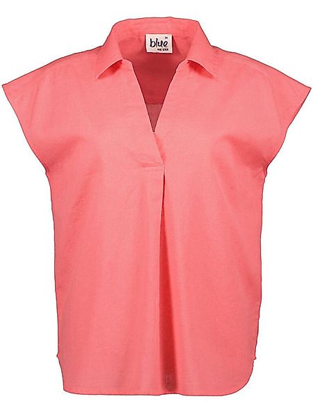 Blue Seven Blusenshirt Damen Bluse mit Hemd-Kragen und V-Ausschnitt - Kurza günstig online kaufen