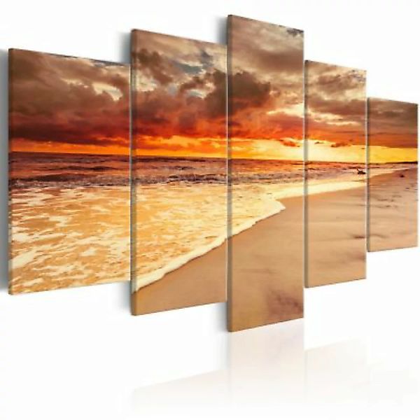 artgeist Wandbild Sea: Beautiful Sunset mehrfarbig Gr. 200 x 100 günstig online kaufen