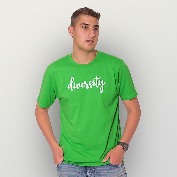"Diversity" Herren T-shirt Reine Biobaumwolle (Kba) günstig online kaufen
