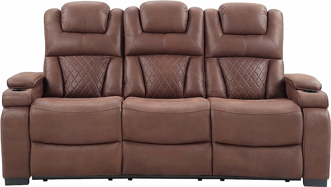 ATLANTIC home collection 3-Sitzer "FARIS 3-Sitzer Recliner", Zwei Relaxfunk günstig online kaufen