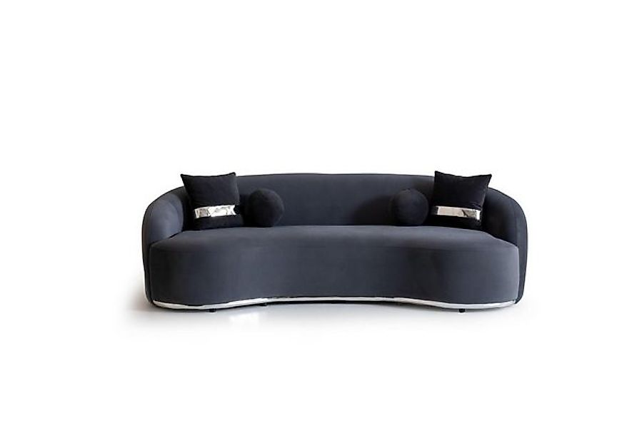 Xlmoebel 4-Sitzer Designer-Sofa mit 4 Sitzplätzen in Schwarz, Couch in Über günstig online kaufen