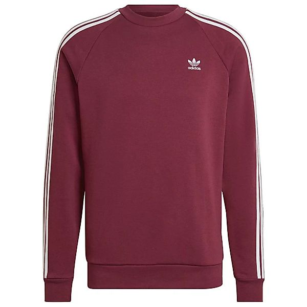 adidas Originals – Sweatshirt mit drei Streifen in Pflaume-Violett günstig online kaufen