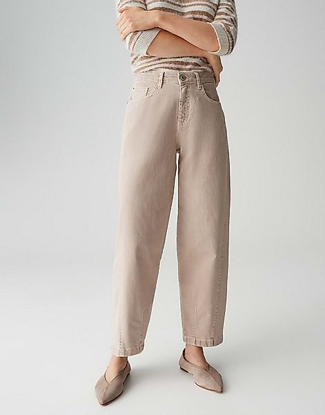 OPUS Relax-fit-Jeans LOLAH EDGY Barrel aus BCI Cotton Mix Mid Rise ovales B günstig online kaufen