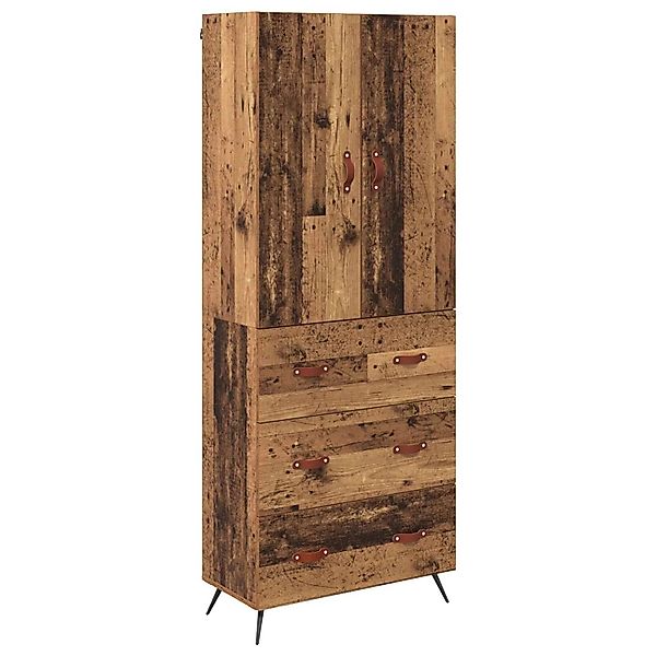 vidaXL Highboard Wandmontiert Altholz 69,5 x 34 x 180 cm Holzwerkstoff 3415 günstig online kaufen