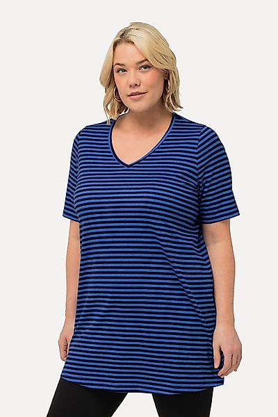 Ulla Popken Longshirt Longshirt Streifen A-Linie günstig online kaufen