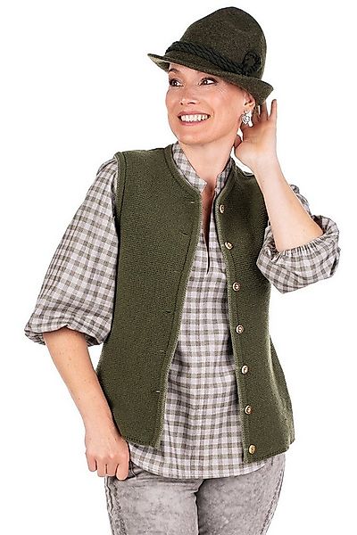 Berwin & Wolff Trachtenweste Strickweste Damen - Frieda - olivgrün günstig online kaufen