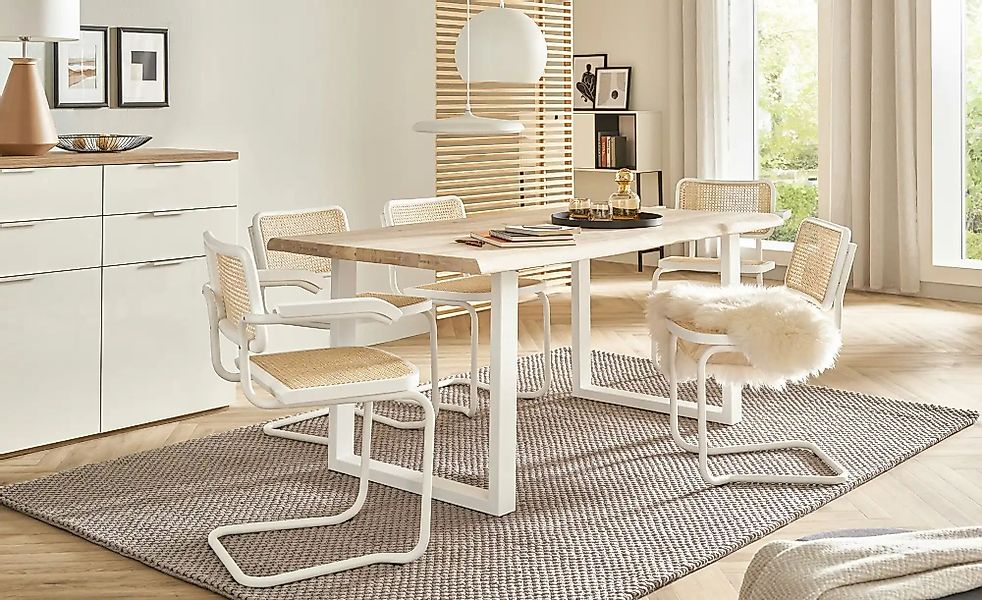Schwingstuhl  Manuel ¦ weiß ¦ Maße (cm): B: 57 H: 81 T: 57.0 Stühle > Schwi günstig online kaufen