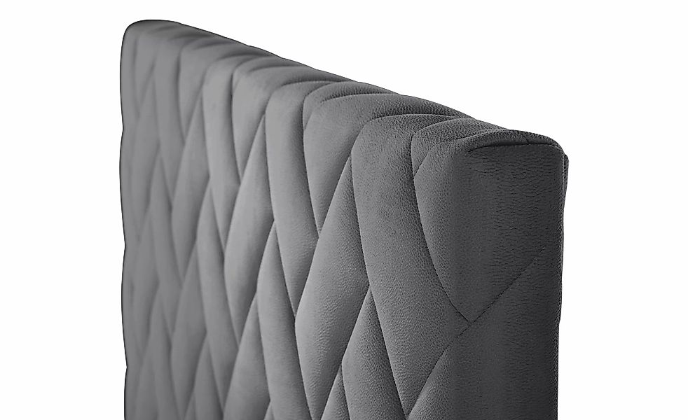Boxspringbett  Weave ¦ grau ¦ Maße (cm): B: 200 H: 122 Betten > Boxspringbe günstig online kaufen