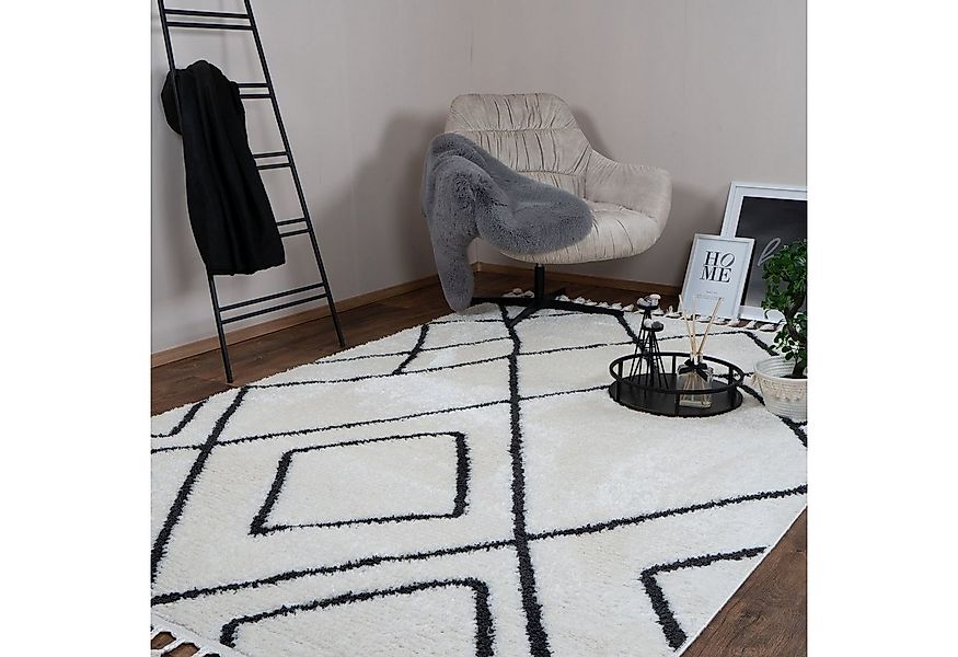 Consilio Concept Designteppich BERBER Teppich Wohnzimmer ivory creme weiß k günstig online kaufen