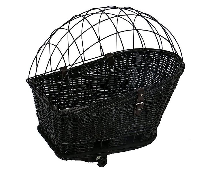 DUVO+ Tierfahrradkorb Fahrradkorb mit Kissen Weiden Provence schwarz für Hu günstig online kaufen