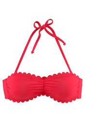LASCANA Bandeau-Bikini-Top Scallop, mit gelaserter Wellenkante günstig online kaufen