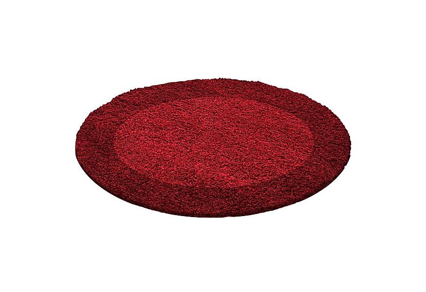 Stilvoll Günstig Hochflor-Teppich für Wohnzimmer und Schlafzimmer Bordüre D günstig online kaufen