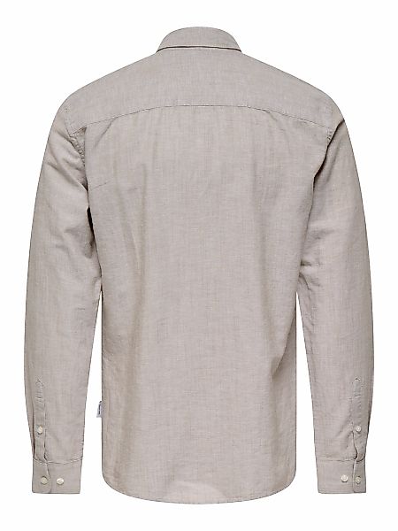 ONLY & SONS Langarmhemd ONSCANTLEY LIFE LS SOLID LINEN SHIR OTL günstig online kaufen