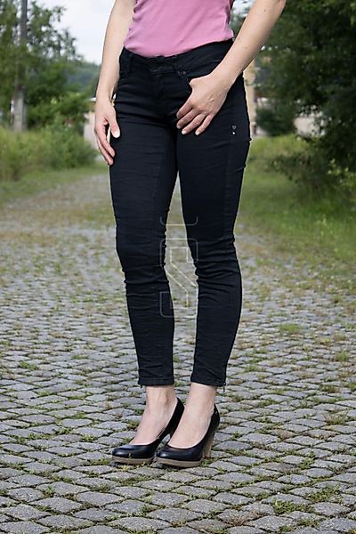 Buena Vista Damen Jeans Italy V 7/8 Stretch Twill black günstig online kaufen