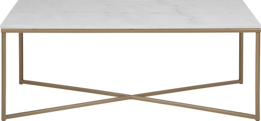 ACTONA GROUP Couchtisch "Alina" Guangxi Marmor Tischplatte, mit Metallgeste günstig online kaufen