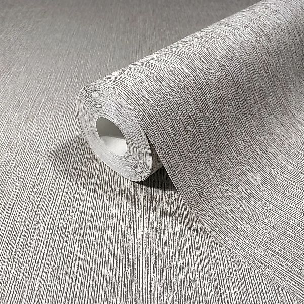 Marburg Vliestapete Uni Feine Linien Modern 10,05 m x 0,53 m Creme günstig online kaufen