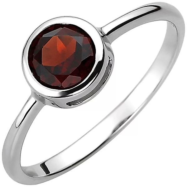 SIGO Damen Ring 925 Sterling Silber 1 Granat rot Silberring günstig online kaufen