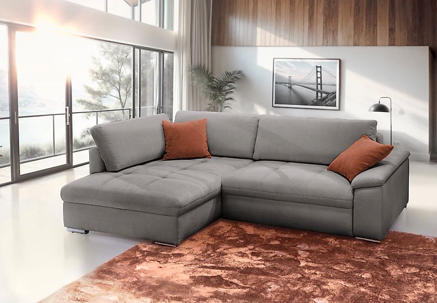 exxpo - sofa fashion Ecksofa "Casa Grande inkl. Bettfunktion, Bettkasten, O günstig online kaufen