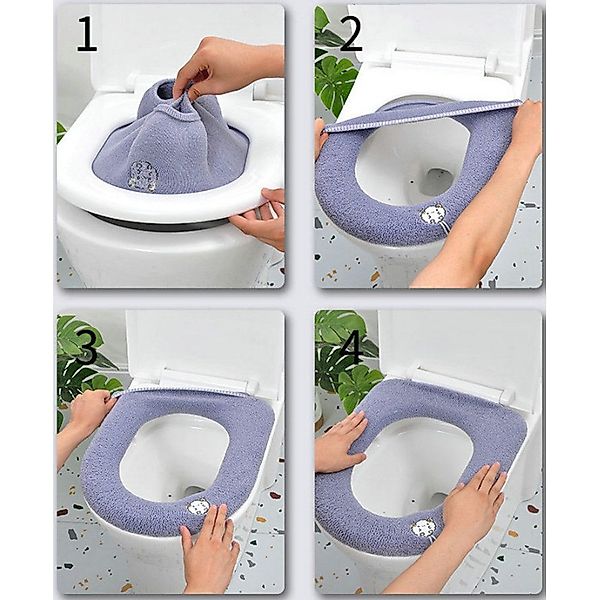 Coonoor Dusch-WC-Sitz 2 Stück Toilettensitzbezug Waschbar günstig online kaufen