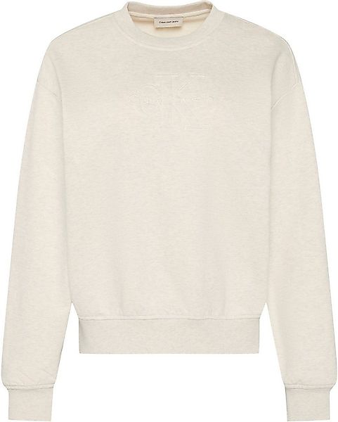 Calvin Klein Jeans Sweater EMBOSSED MONOLOGO Regular fit mit Rundhalsaussch günstig online kaufen
