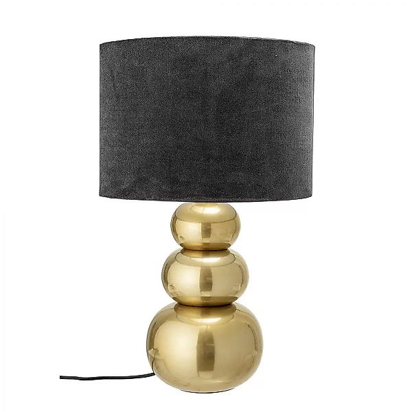 Elegante Tischlampe in Gold aus Aluminium und Baumwolle günstig online kaufen