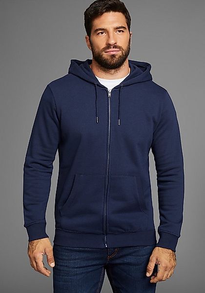 Man's World Kapuzensweatjacke mit Taschen günstig online kaufen