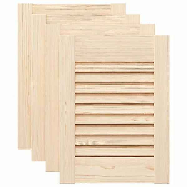 vidaXL Mehrzweckschrank Schranktüren Lamellen-Design 4 Stk 39,5x29,5cm Mass günstig online kaufen