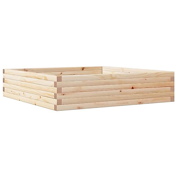 vidaXL Pflanzkübel 100x100x23 cm Massivholz Kiefer 847208 günstig online kaufen