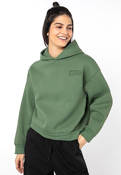 SUBLEVEL Kapuzenpullover Hoodie Mini-Print Sweater, Kapuzensweatshirt günstig online kaufen