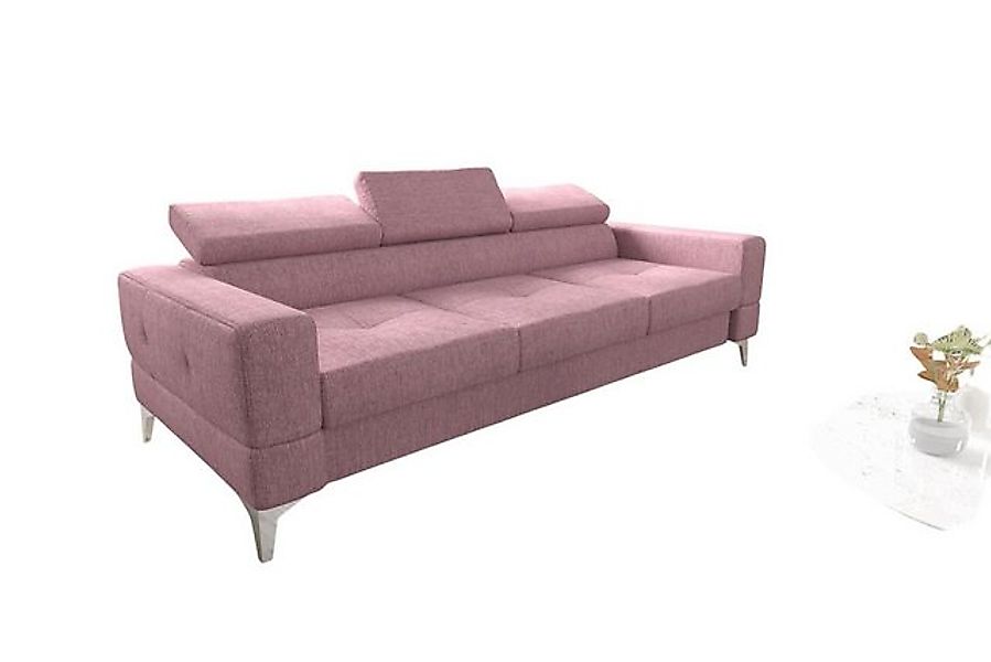 Xlmoebel Sofa Moderne 3-Sitzer Polstercouch in Rosa für das Wohnzimmer - De günstig online kaufen