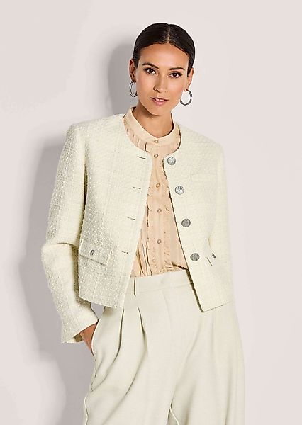 MADELEINE Kurzblazer Eleganter Tweed-Kurzblazer mit Metallknöpfen günstig online kaufen