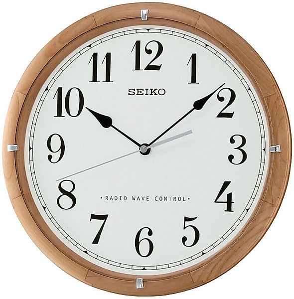 Seiko Funkwanduhr (Quarzuhr, Wohnzimmer, Esszimmer, Arbeitszimmer, günstig online kaufen