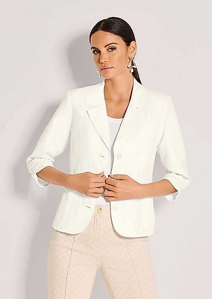 MADELEINE Langarmshirt Sommerleichte Jacke mit Reverskragen Taillierte Blaz günstig online kaufen