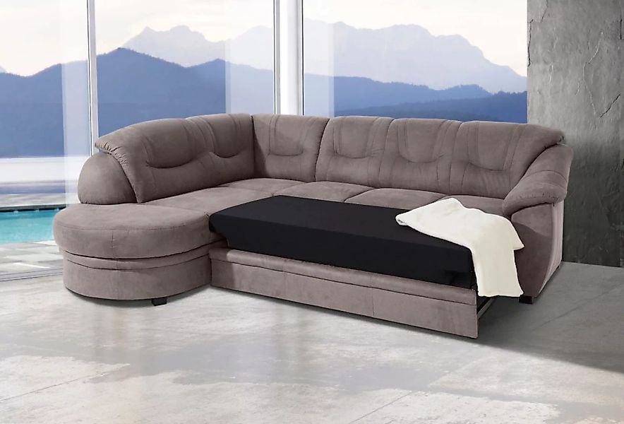 sit&more Ecksofa »Savoni L-Form«, wahlweise mit Bettfunktion günstig online kaufen