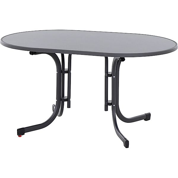 Siena Garden Klapptisch Paco Rechteckig Anthrazit/Matt 90 cm x 140 cm günstig online kaufen