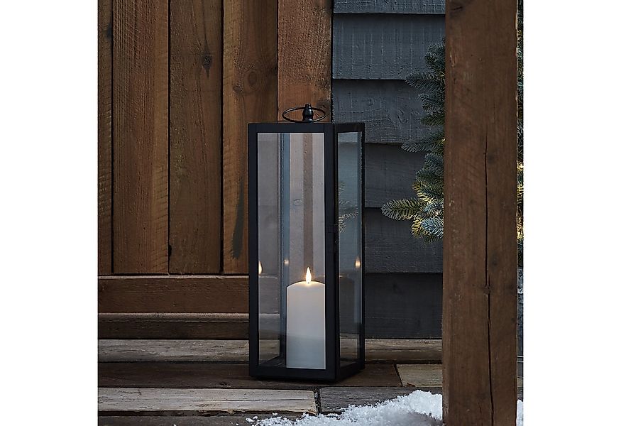 Lights4fun LED Laterne Große Bowen Gartenlaterne mit TruGlow® Outdoor Kerze günstig online kaufen