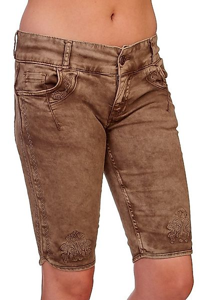 Hangowear Trachtenjeans Trachtenjeans Damen - HENDRINA BERMUDA - hellgrau, günstig online kaufen