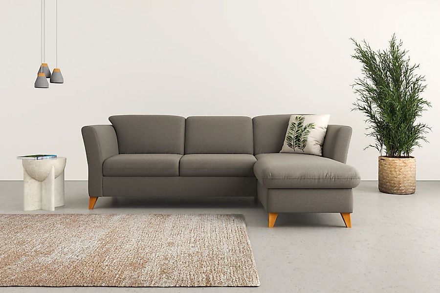 Home affaire Ecksofa "Trelleborg L-Form" Federkern-Polsterung, wahlweise mi günstig online kaufen