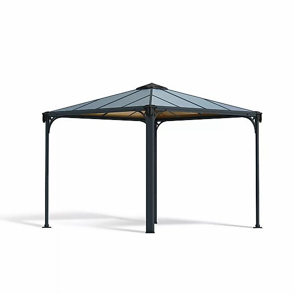 Canopia Gartenpavillon Palermo 3 x 3 Anthrazit günstig online kaufen