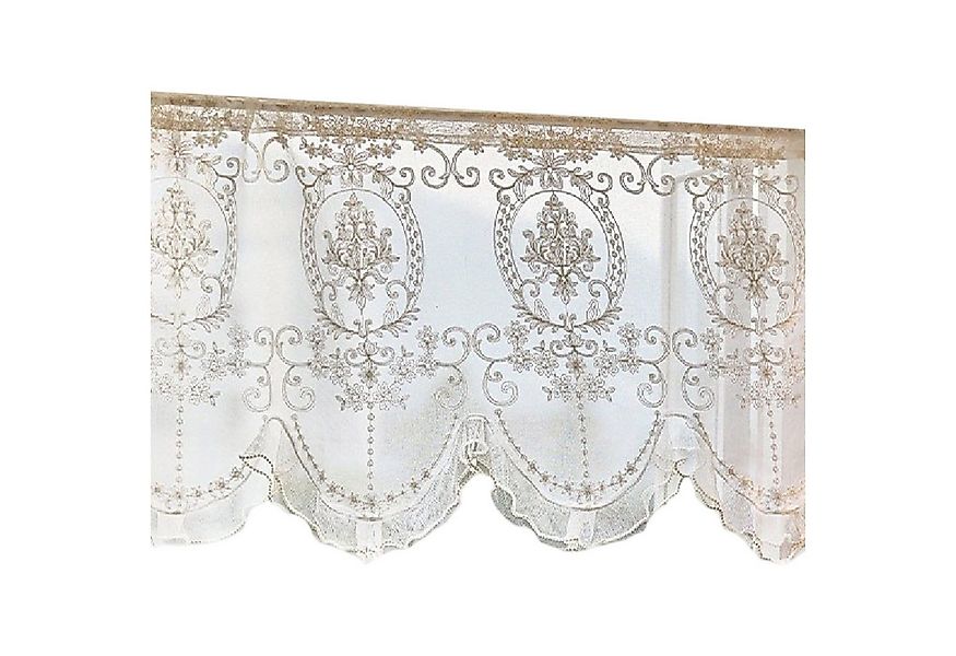 Refttenw Gardine Kurzgardine,Spitzenvorhänge, Retro-Stil bestickte Tüllvorh günstig online kaufen