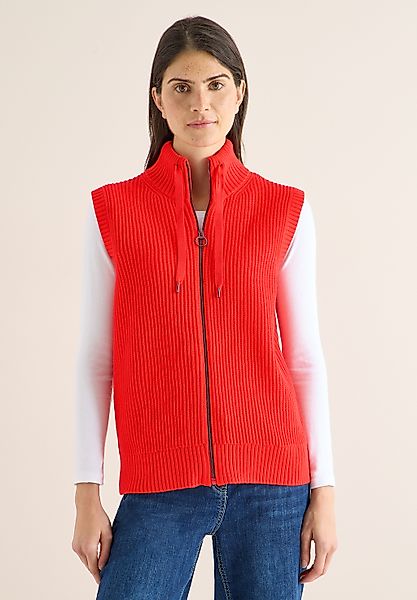 STREET ONE Kurzweste mit Rippstrick günstig online kaufen