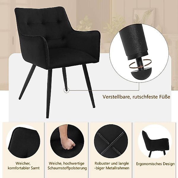 Woltu 4-Fußstuhl (Set, 2 St), mit günstig online kaufen