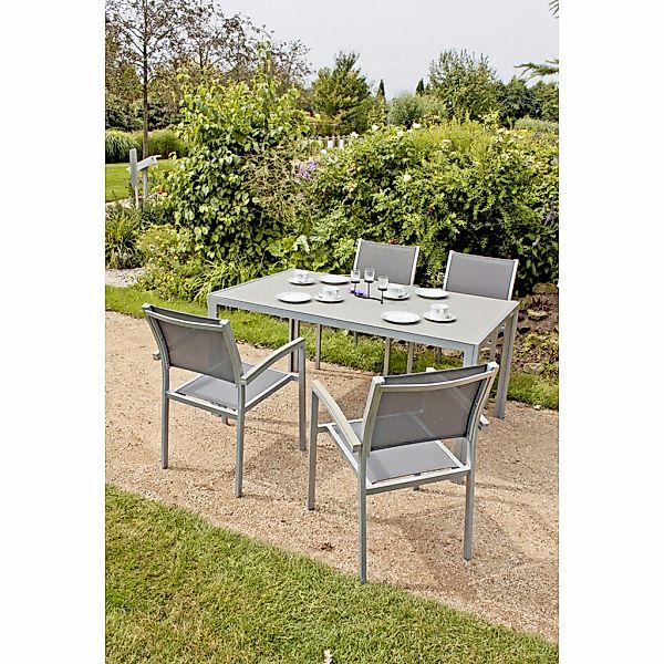 Garden Pleasure Stapelstuhl "GRACE", (Set), 4 St., 4er Set günstig online kaufen