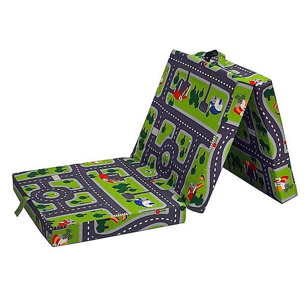 Klappmatratze, Grün/Blau, 190 x 70 cm, VitaliSpa®, 10 cm hoch günstig online kaufen