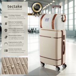 tectake Trolley Reisekofferset, 4 Rollen, 13-teilig, günstig online kaufen