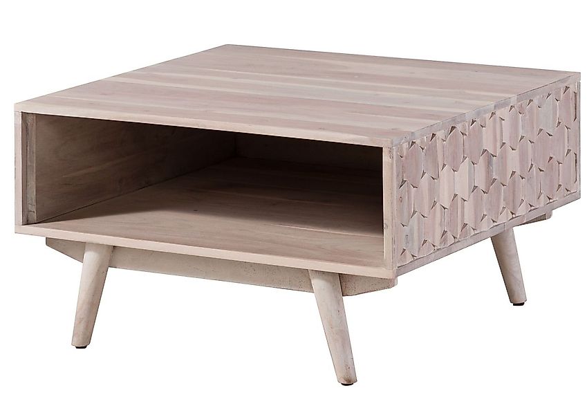 Massivmoebel24 Couchtisch MOSAYK (Couchtisch Akazie 70x70x40 günstig online kaufen
